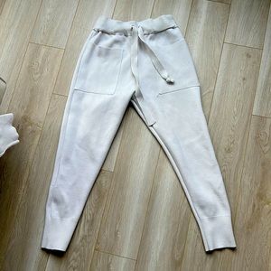 Zara knit white pants